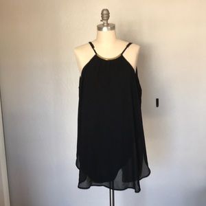 Black and Gold Dress Tank